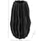 Black Abstract Dimensional Wavy Ribbed Ceramic Vase